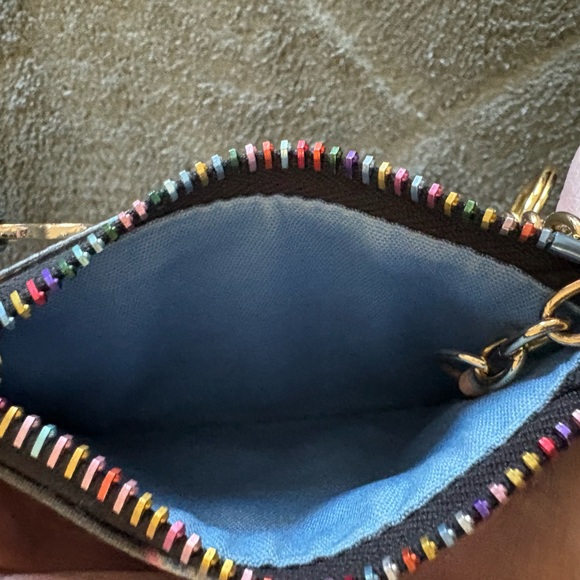 Dooney & Bourke Y2K Rainbow Heart Barrel Bag with matching change purse. - Picture 3 of 5